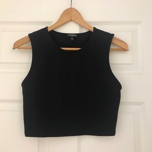 EXPRESS Black Crop Top